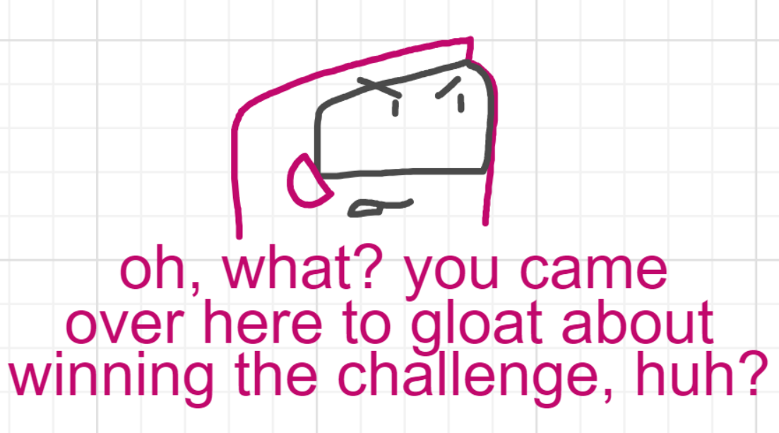 A panel from Running Duos, episode four of the Board Boards object show by Furretwalk/WalkingFurret.